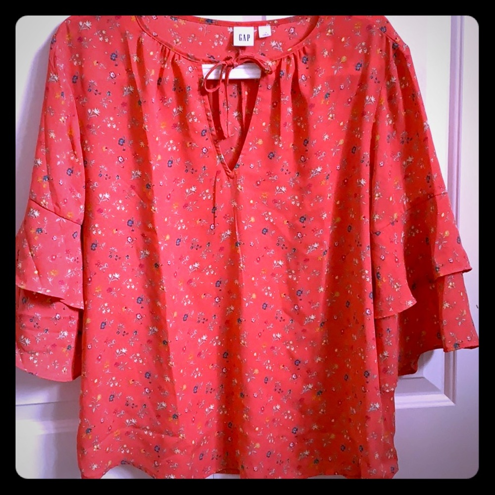 BOGO Gap floral blouse top Sz L